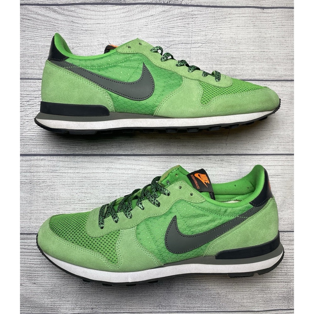 Men's Size 11.5 Nike Internationalist Green 631754-301 Running Shoes Lime Bright